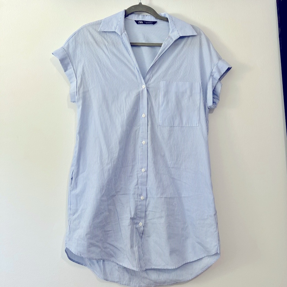 Zara Stripped Button Down Dress